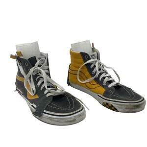 Vans Men's Gray and Yellow Athletic Shoes
